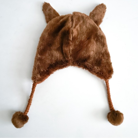Vintage ( No Brand ) Cute Fox Hat Beanie with tassels - Picture 3 of 3